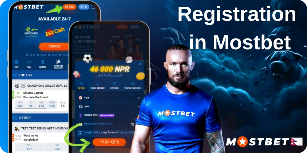 Registration on the Website Mostbet